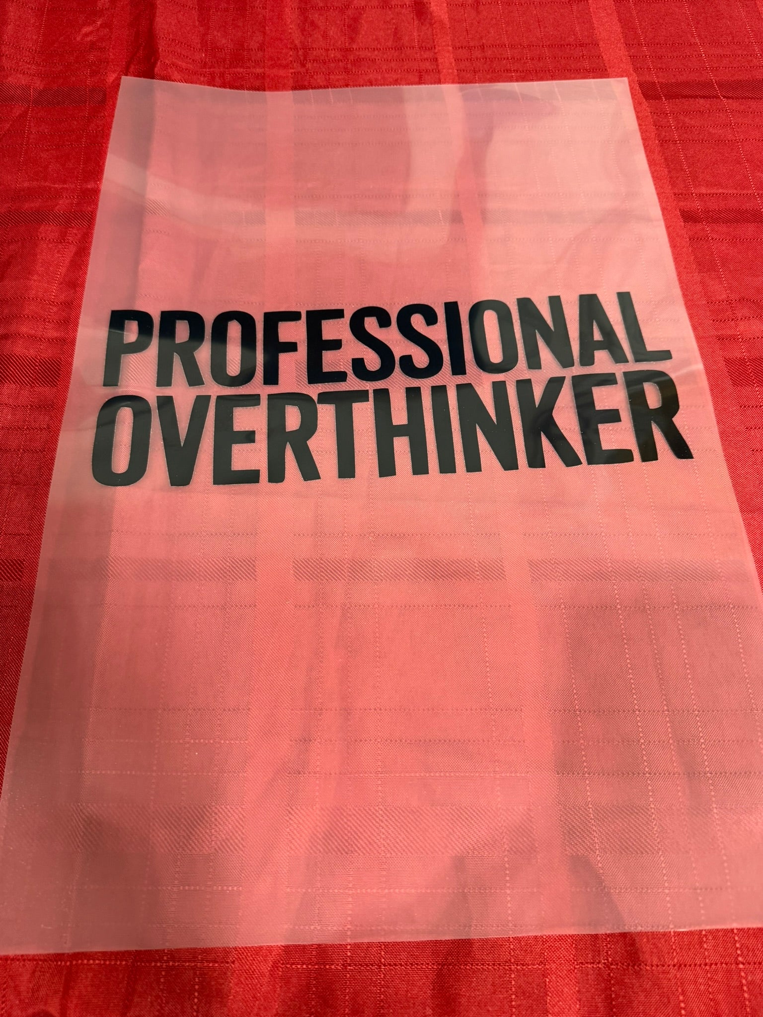 Professional Overthinker DTF Transfer