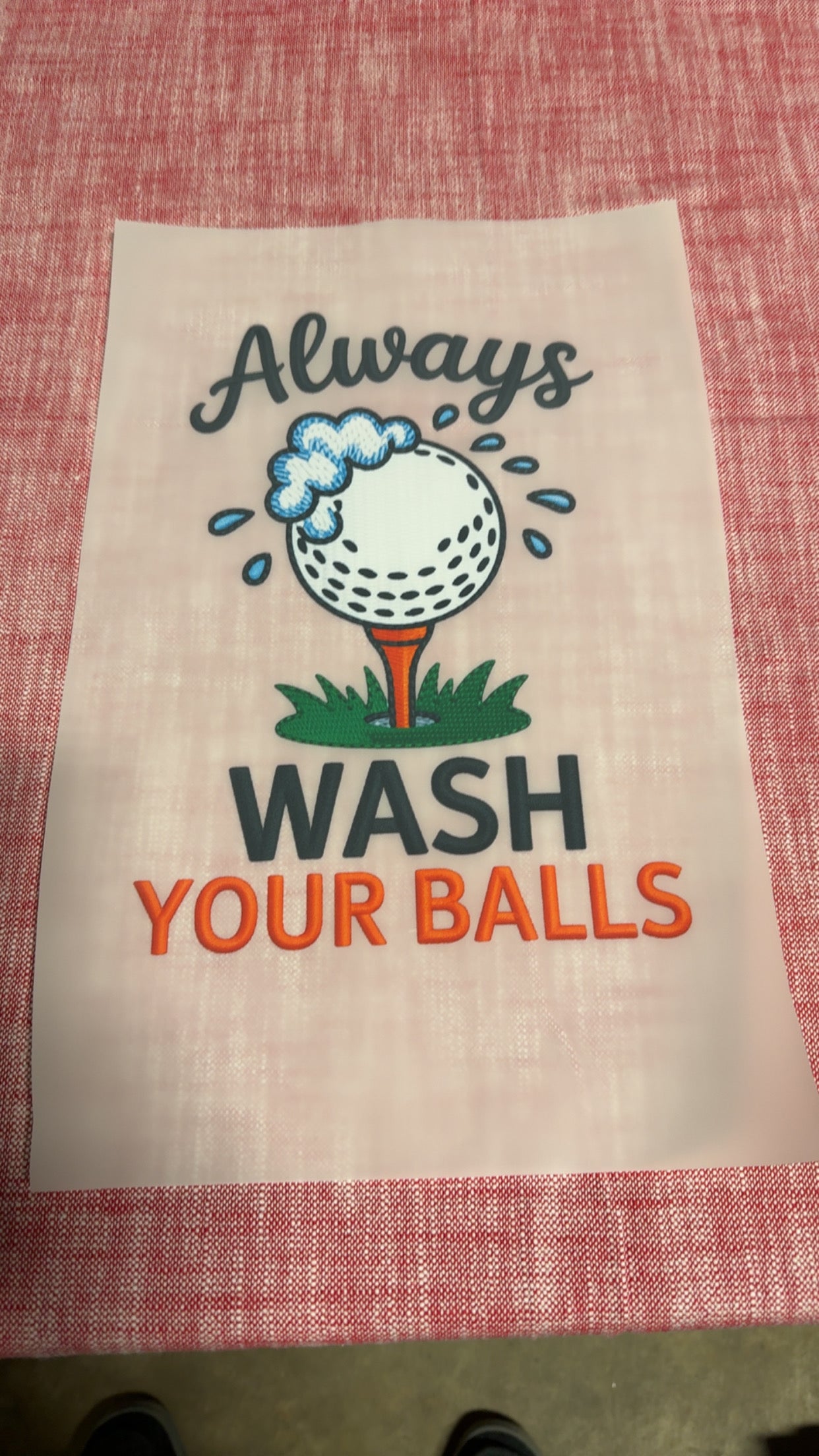 Aways Wash Your Balls DTF