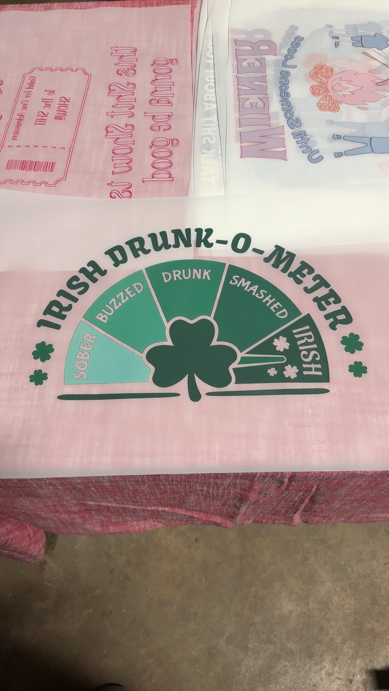Irish Drunk o meter DTF