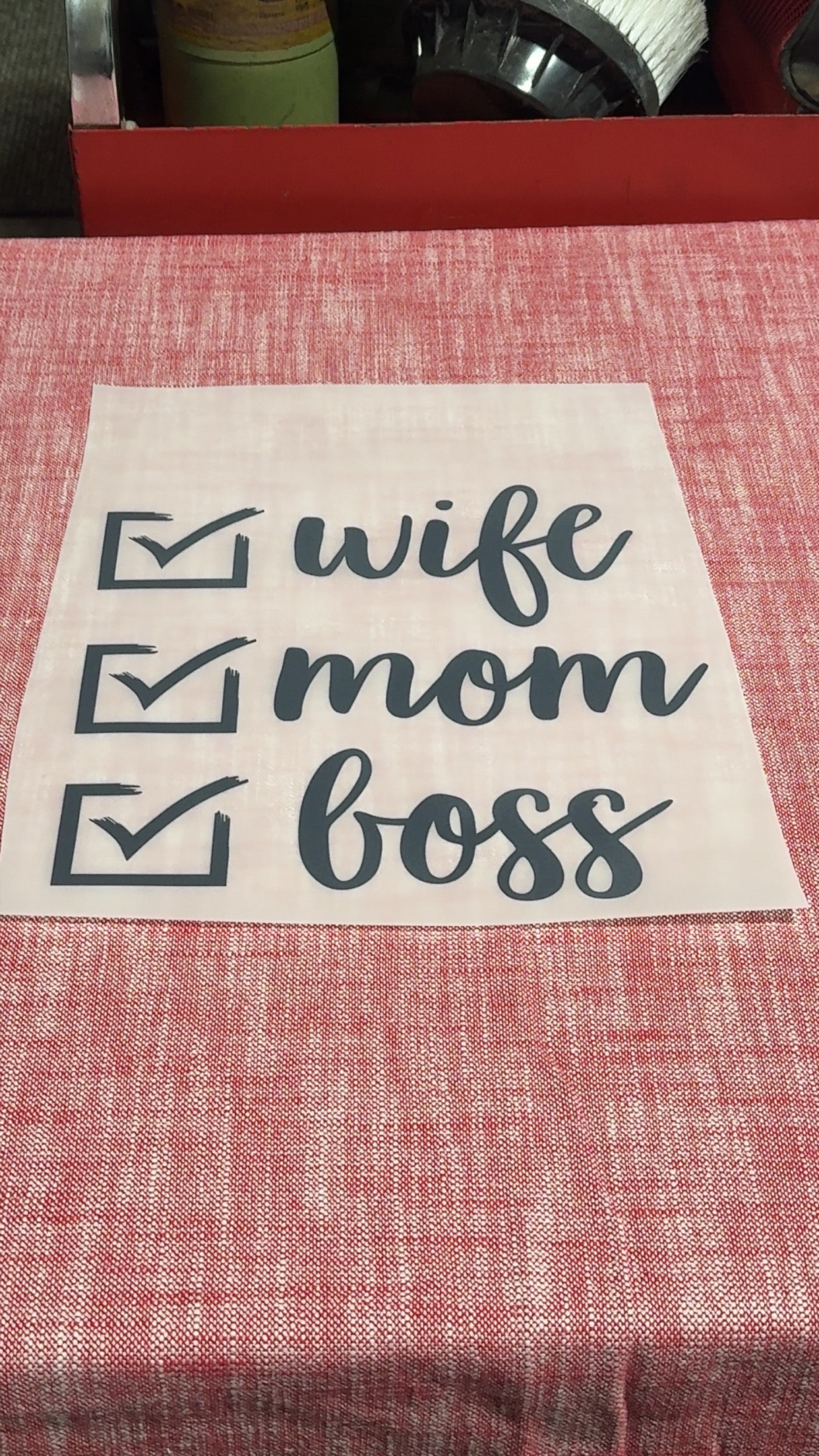 Wife Mom Boss DTF